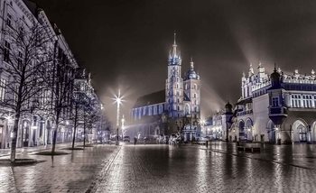 City Skyline Krakow Valokuvatapetti