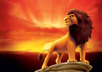Disney Lion King Sunrise Valokuvatapetti