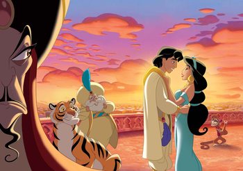 Disney Princesses Jasmine Aladdin Valokuvatapetti