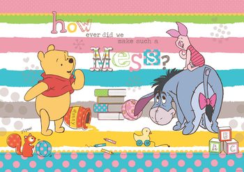 Disney Winnie Pooh Eeyore Piglet Valokuvatapetti