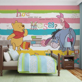 Disney Winnie Pooh Eeyore Piglet Valokuvatapetti