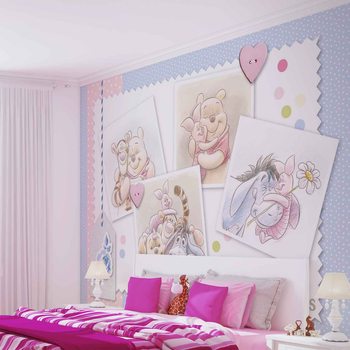 Disney Winnie Pooh Piglet Eeyore Tigger Valokuvatapetti