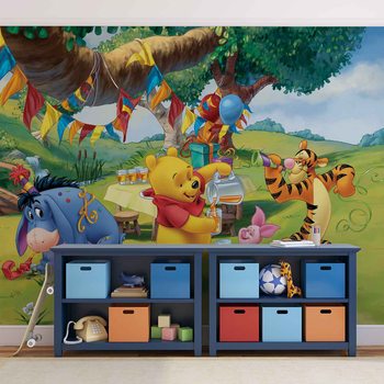 Disney Winnie Pooh Piglet Tigger Eeyore Valokuvatapetti