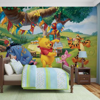 Disney Winnie Pooh Piglet Tigger Eeyore Valokuvatapetti