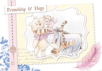 Disney Winnie Pooh Piglet Tigger Eeyore Valokuvatapetti