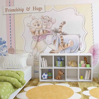 Disney Winnie Pooh Piglet Tigger Eeyore Valokuvatapetti