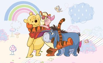 Disney Winnie Pooh Piglet Tigger Eeyore Valokuvatapetti