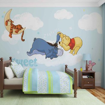 Disney Winnie Pooh Piglet Tigger Eeyore Valokuvatapetti