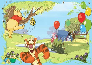 Disney Winnie Pooh Tigger Eeyore Piglet Valokuvatapetti