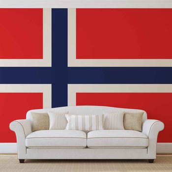 Flag Norway Valokuvatapetti