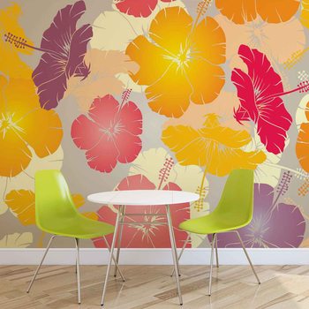 Flowers Abstract Valokuvatapetti