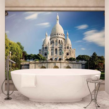 Paris Sacre Coeur Window View Valokuvatapetti