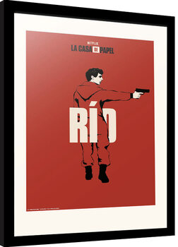 Poster emoldurado La Casa De Papel - Rio