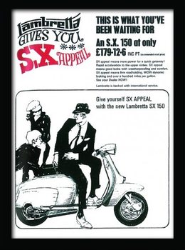 Рамкиран плакат Lambretta SX Appeal