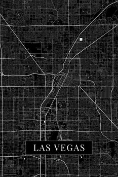 Принти на полотні Las Vegas black