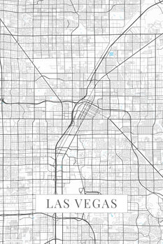 Принти на полотні Las Vegas white