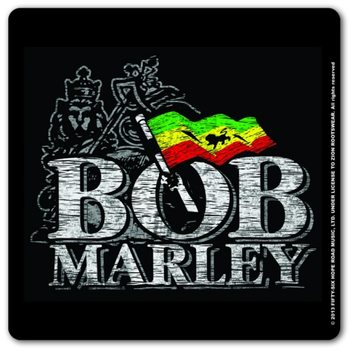 Lasinalunen Bob Marley - Distressed Logo