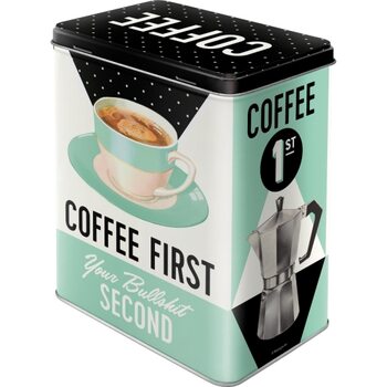 Lata de folha Coffee First