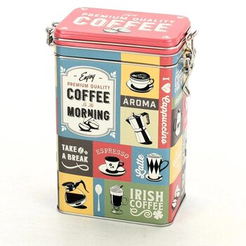 Lata de folha com clipe Coffee of the Morning
