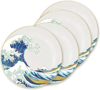 Lautaset The Great Wave of Kanagawa