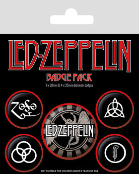 Σετ κονκάρδες Led Zeppelin - Symbols