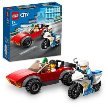 Building Set Lego City - Car Chase with Police Motorcycle