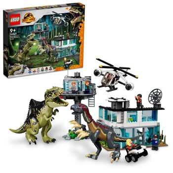 Building Set Lego Jurassic World - Giganotosaurus and Therizinosaurus Attack
