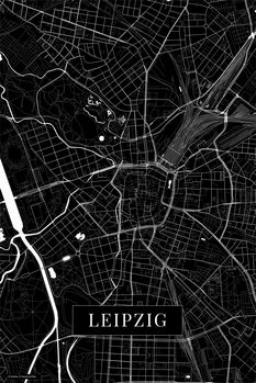 Принти на полотні Leipzig black