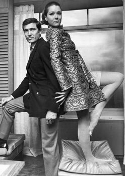 Bilde på lerret Diana Rigg and George Lazenby, October 1968