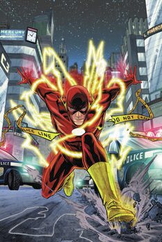 Bilde på lerret The Flash - City Jump