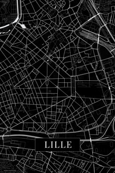 Canvas Print Lille black