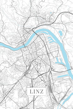 Принти на полотні Linz white