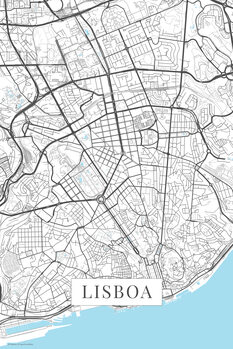 Принти на полотні Lisboa white