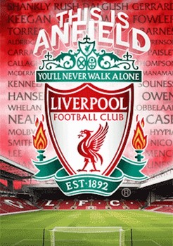 LIVERPOOL - crest 3D - плакат (poster)