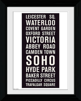 Poster emoldurado London - Locations