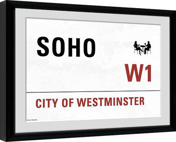 Рамкиран плакат London - Soho
