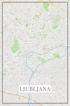 Принти на полотні Lubljana color
