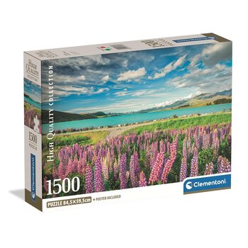Puzzle Lupins at Lake Tekapo