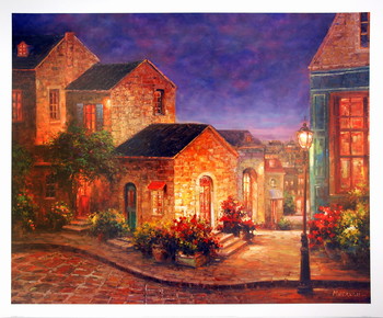Art Print Lyon at Night