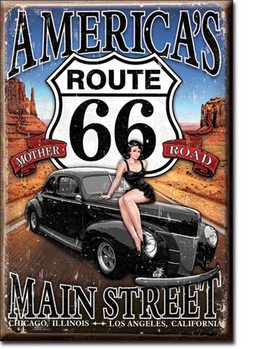 Route 66 - America's Main Street Magnet