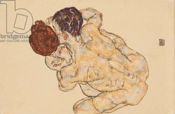 Sticker Man and Woman (Embrace); Mann und Frau , 1917