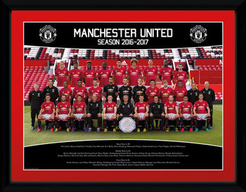 Framed poster Manchester United - Team Photo 16/17