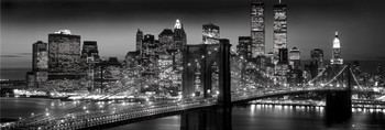Uokvirjen plakat Manhattan - black