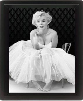 Πλαισιωμένη 3D αφίσα MARILYN MONROE - ballerina