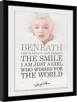 Framed poster Marilyn Monroe - Beneath