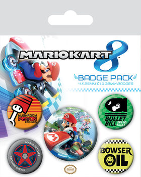 Σετ κονκάρδες Mario Kart 8