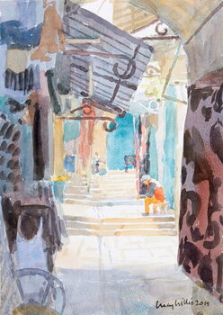 Принти на полотні Market Steps, Old Jerusalem, 2019