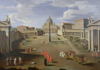 Fine Art Print A View of St. Peter's in Rome