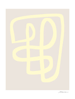 Illustration Abstract yellow line
