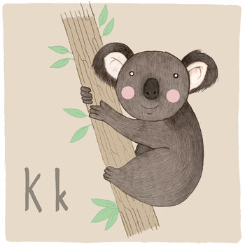 Illustration Alphabet - Koala